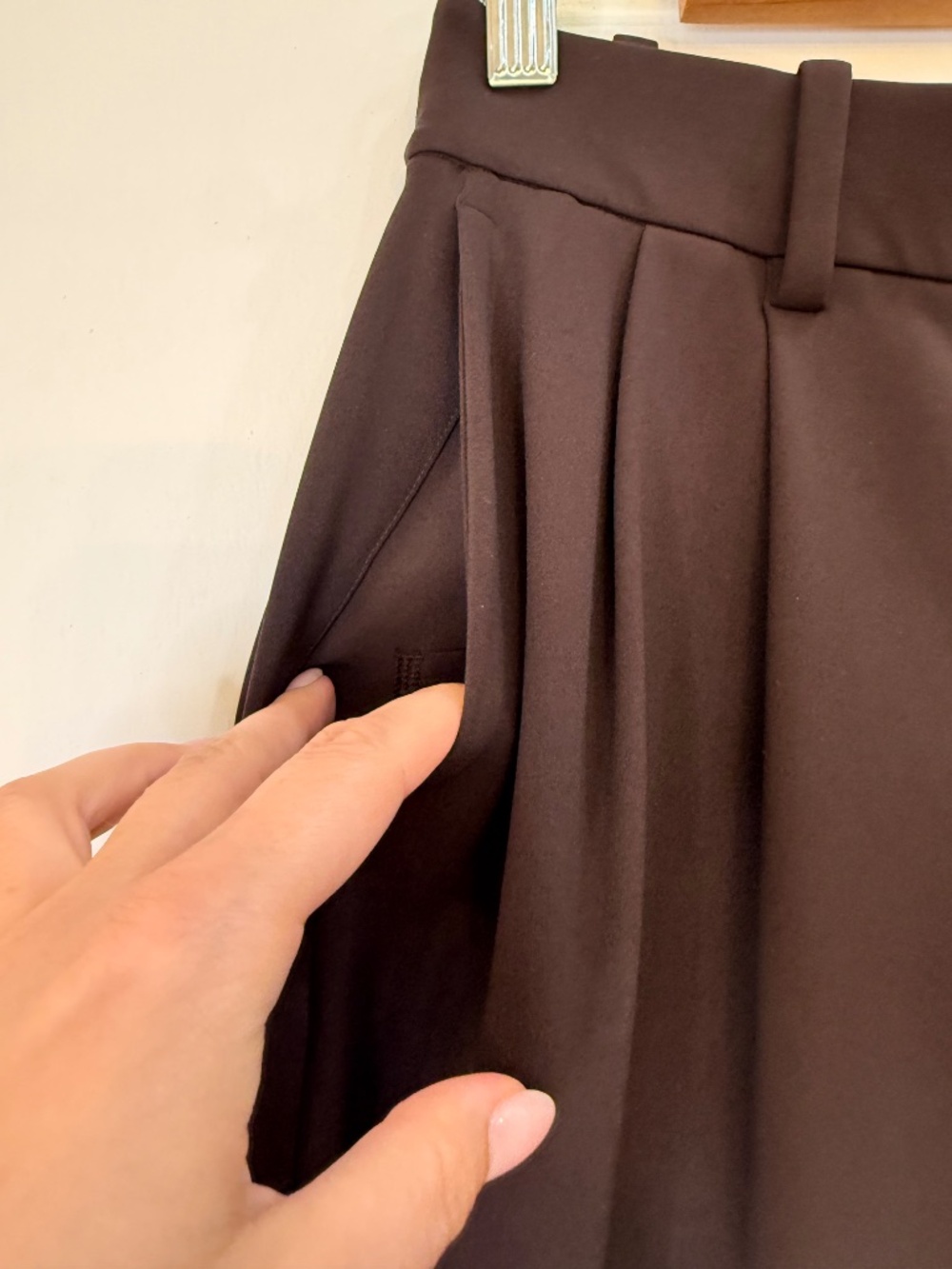 lululemon Daydrift High-Rise Wide-Leg Trouser Regular Walnut Crunch Size M - Picture 3 of 8